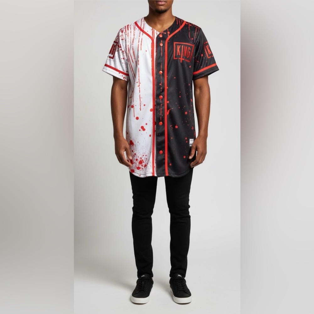 Sullivan King Split Tie-Dye “Thank You For Raging” Jersey Red/Black